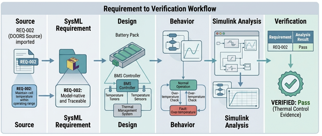One thread from systems model to design